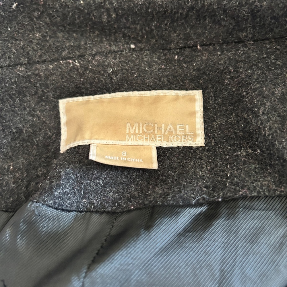 Classic Black Button-Front Wool Coat - image 6